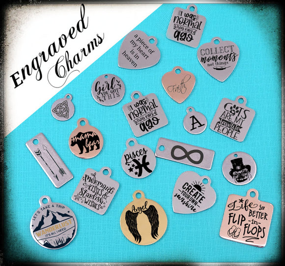Engraved Charms
