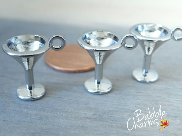 12 pc Glass charm, cup charm, Alloy charm very high quality..Perfect for jewery making and other DIY projects