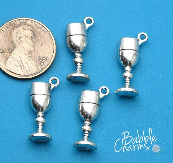 12 pc Cup, cup charm, glass charms. Alloy charm ,very high quality.Perfect for jewery making and other DIY projects