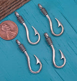 12 pc Hook charm, hook, hook charm. Alloy charm, very high quality.Perfect for jewery making and other DIY projects