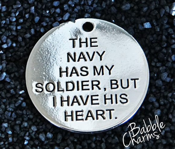 The Navy has my soldier charm, Alloy charm 20mm very high quality..Perfect for jewery making and other DIY projects #155