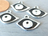 12 pc Eye charm, eye, eye ball, Charms, wholesale charm, alloy charm