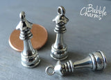 12 pc Queen chess piece charm, chess, queen, chess piece charm, wholesale charm, alloy charm