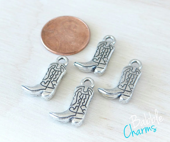 12 pc Cowboy Boot Charm,Cowgirl Boot Charm,Charms