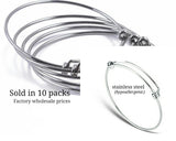 Stainless steel adjustable bracelet 65mm very high quality..Perfect for jewery making and other DIY projects