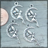 12 pc Fairy, fairy charm, moon charm. Alloy charm ,very high quality.Perfect for jewery making and other DIY projects