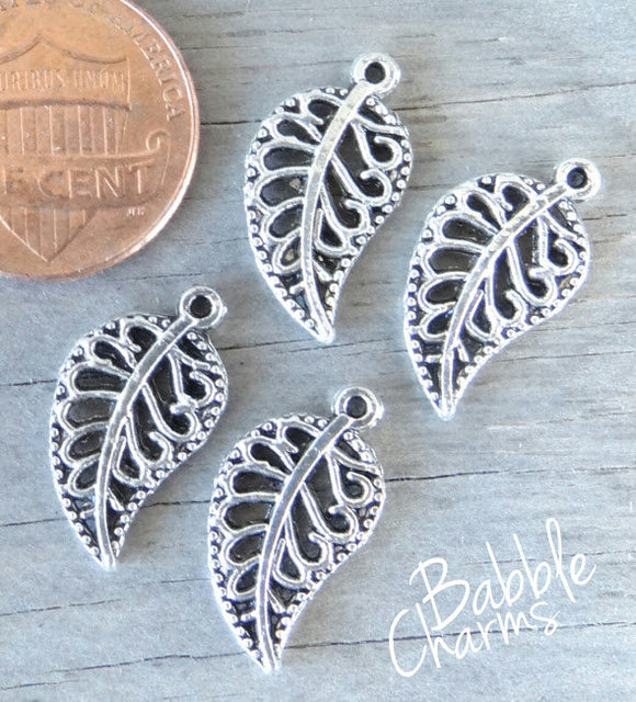 12 pc Leaf, Leaf charms. Alloy charm ,very high quality.Perfect for jewery making and other DIY projects