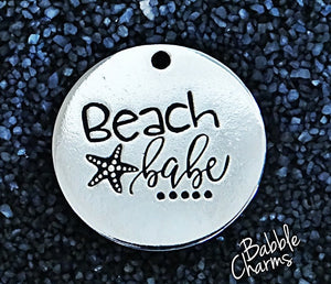 Beach Babe, beach babe charm, Stainless steel charm 20mm very high quality.Perfect for jewery making and other DIY projects #19