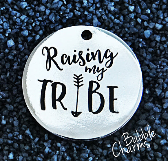 Raising my Tribe charm, raising my tribe, boho charm, Alloy charm 20mm very high quality..Perfect for jewery making and other DIY #1