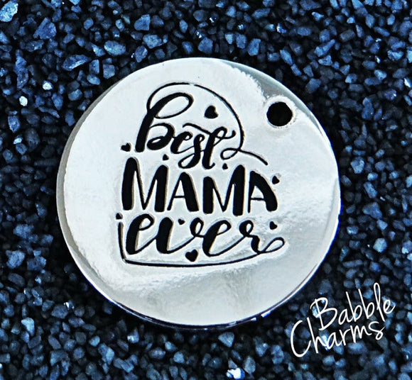 Best mama ever charm, best mama ever, boho charm, Alloy charm 20mm very high quality..Perfect for jewery making and other DIY projects #12