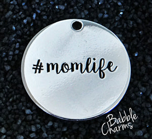 Mom life charm, #momlife, boho charm, Alloy charm 20mm very high quality..Perfect for jewery making and other DIY projects #166