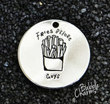 Fries before guys, fries charm, Alloy charm 20mm very high quality..Perfect for jewery making and other DIY projects #7