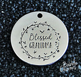 Blessed Grandma, Blessed, grandma, grandma charm, Alloy charm 20mm very high quality..Perfect for jewery making and other DIY projects #127
