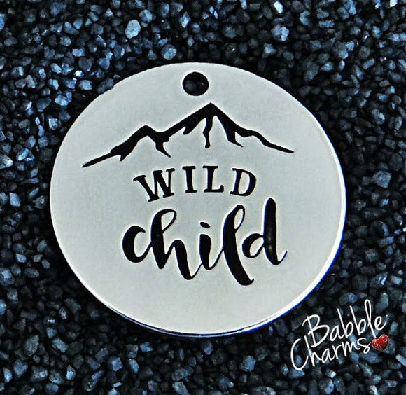 Wild Child, Wild child, child charm. Alloy charm 20mm very high quality..Perfect for jewery making and other DIY projects #119