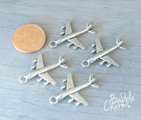 12 pc Air plane charm, plane Charm, plane, Charms, wholesale charm, alloy charm