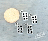 12 pc Muffin pan charm, muffin tin, baking charm, Charms, wholesale charm, alloy charm