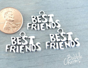 12 pc Best Friends charm, best friends, friendship charm, Charms, wholesale charm, alloy charm