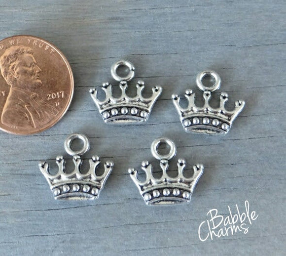 12 pc Crown charm, Crown, princess, queen crown, wholesale charm, alloy charm