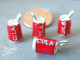 12 pc Cola charm, cola, coke can, coke charm, wholesale charm, alloy charm