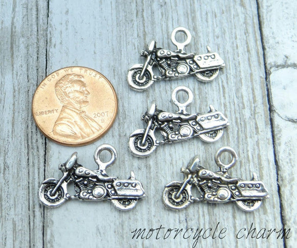 12 pc Motorcycle charm, motorcycle, Charms, wholesale charm, alloy charm
