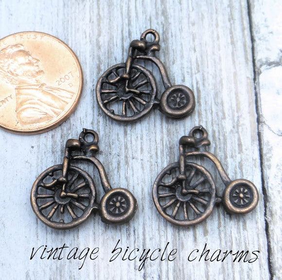 12 pc Bicycle charm, bicycle Charm, bike, Charms, wholesale charm, alloy charm