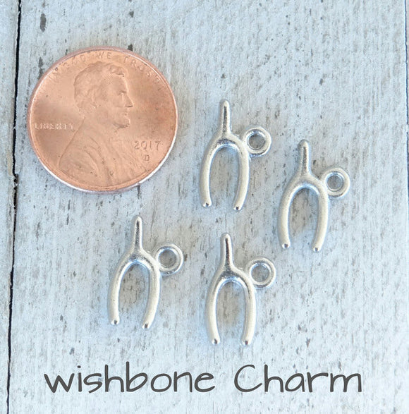 12 pc Wishbone charm, wishbone. lucky charms, Alloy charm,very high quality.Perfect for jewery making and other DIY projects