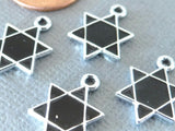 12 pc Jewish Star, star charm, star charms, enamel charm. Alloy charm ,very high quality.Perfect for jewery making and other DIY projects