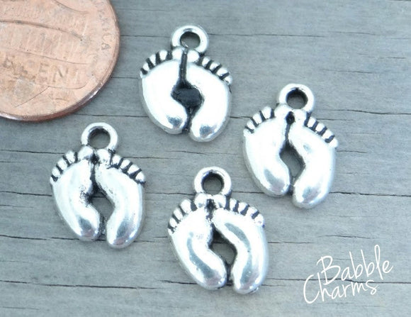 12 pc Feet charms, feet. Alloy charm,very high quality.Perfect for jewery making and other DIY projects