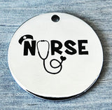 Nurse, nursing charm, Nurse charm, Alloy charm 20mm very high quality..Perfect for DIY projects #109