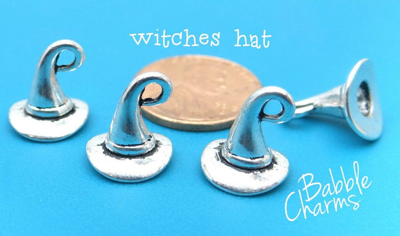 12 pc Witch hat ,witch hat charm, witch hat charms, witch, wholesale charm, alloy charm