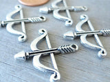 12 pc Crossbow charm, bow and arrow, crossbow. Alloy charm, very high quality.Perfect for jewery making and other DIY projects