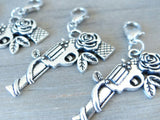 12 pc Pistol charm, pistol, gun charm. Alloy charm, very high quality.Perfect for jewery making and other DIY projects