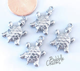 12 pc Turtle charm, turtle, i love turtles, Charms, wholesale charm, stainless steel charm