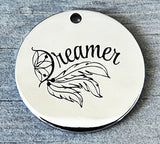 Dreamer charm, dream, dream catcher charm, Alloy charm 20mm very high quality..Perfect for DIY projects #106