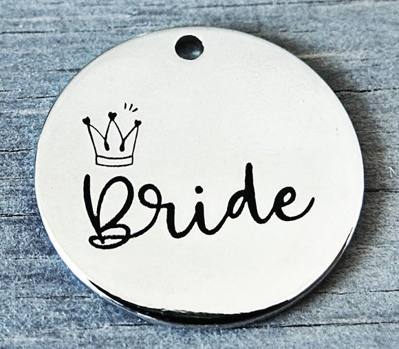 Bride charm, bride, bridal, wedding, bride charms, Alloy charm 20mm very high quality..Perfect for DIY projects #98