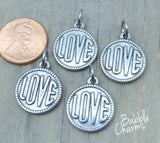 Love charm, Love, stainless steel charm 20mm very high quality..Perfect for jewery making and other DIY projects