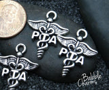 12 pc PTA charm, physical therapist aide, PTA, Charms, wholesale charm, alloy charm