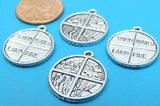 4 Elements charm, wind, earth, air, water, alloy charm 20mm very high quality..Perfect for jewery making and other DIY projects
