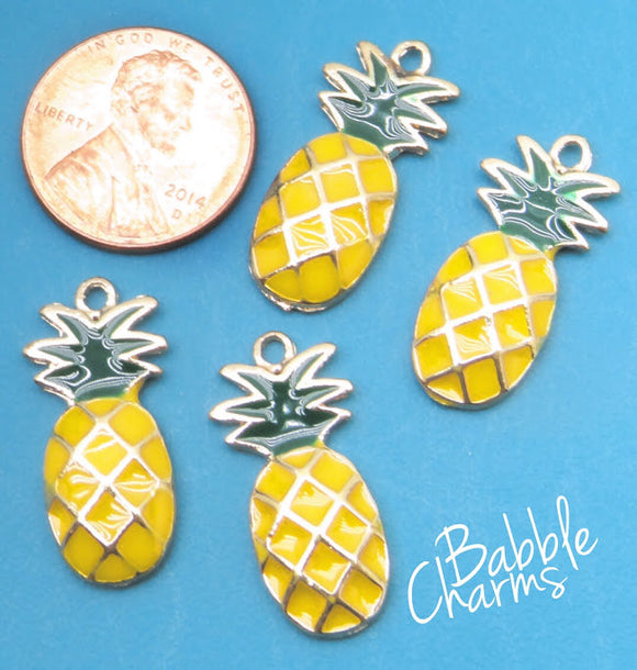 12 pc Pineapple charm, pineapple, fruit charm, Charms, wholesale charm, charm