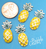12 pc Pineapple charm, pineapple, fruit charm, Charms, wholesale charm, charm