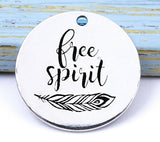 Free spirit, free spirit charm, charm, Alloy charm 20mm very high quality..Perfect for DIY projects #18