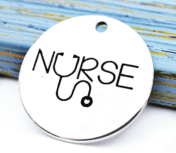 Nurse, nursing charm, Nurse charm, Alloy charm 20mm very high quality..Perfect for DIY projects #61