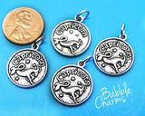 Capricorn charm, astrological sign charm, zodiac, alloy charm 20mm very high quality..Perfect for jewery making and other DIY projects
