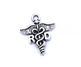 12 pc RD charm, Registered Dietitian charm, RD Charms, wholesale charm, alloy charm