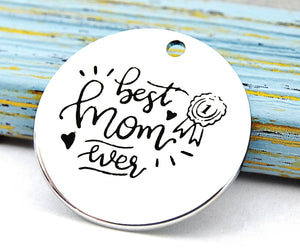 Best mom ever charm, best mom ever, boho charm, Alloy charm 20mm very high quality..Perfect for jewery making and other DIY projects #229