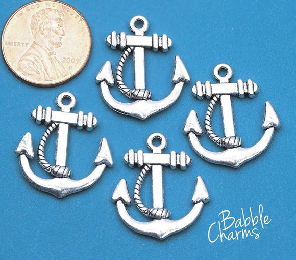 12 pc Anchor charm, anchor charm, ship charms. Alloy charm ,very high quality.Perfect for jewery making and other DIY projects