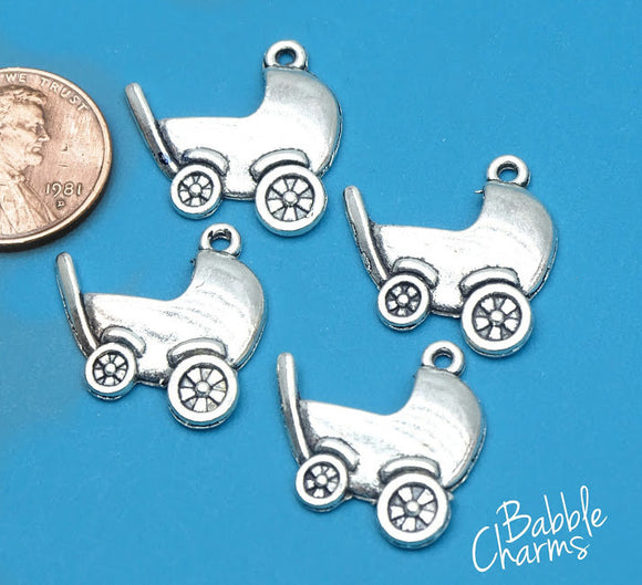 12 pc Baby Carriage, Baby carriage charm, new baby charms. Alloy charm ,very high quality.Perfect for jewery making and other DIY projects