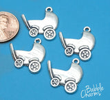 12 pc Baby Carriage, Baby carriage charm, new baby charms. Alloy charm ,very high quality.Perfect for jewery making and other DIY projects