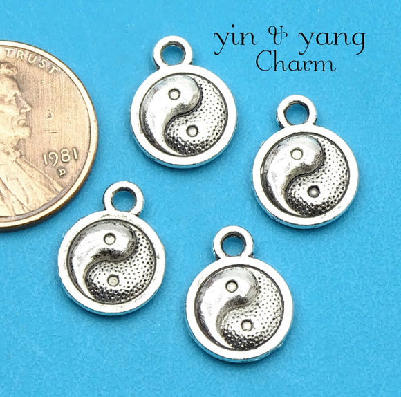 12 pc Yin yang charms, yin yang, Ying Yang, Charms, wholesale charm, charm