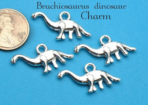 12 pc Dinosaur charm, Brachiosaurus charm, dinosaur, dino, Long neck dinosaur,  dinosaur, Charm, Charms, wholesale charm, alloy charm
